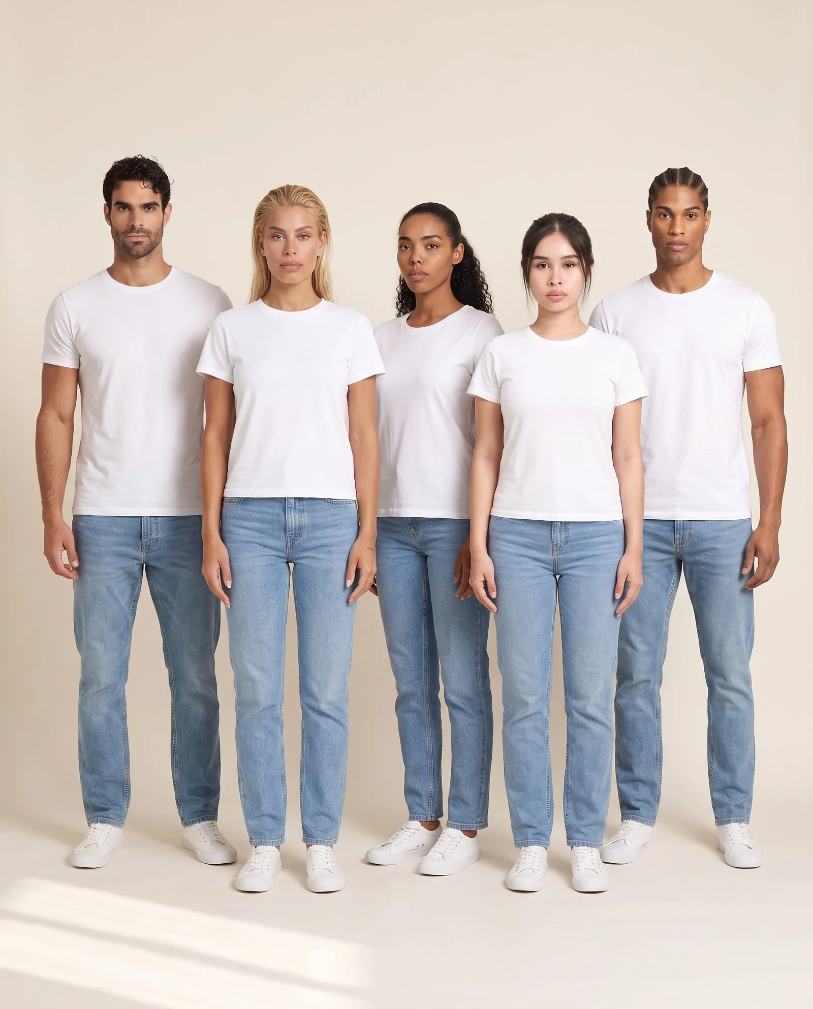 AI models of different ethnicities and body types